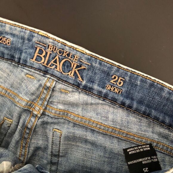 BUCKLE BLACK Fit No. 256 Boyfriend Stretch Short size 25 - Picture 10 of 14